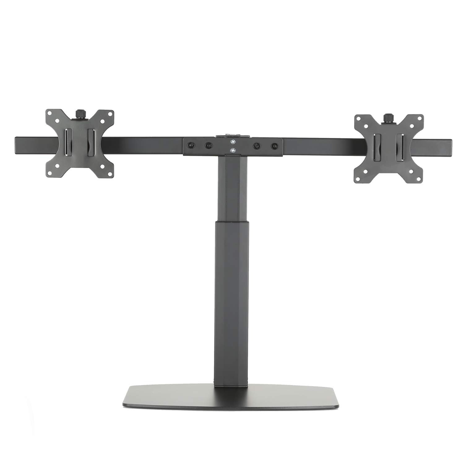 Ewent Dual Monitor Arm for 13" to 32" Screen, Dual Monitor Arm for LCD LED Screens, With table base, Height Adjustable Gas Spring Monitor Stand up to 6,5KG Capacity, Supports VESA 75/100mm