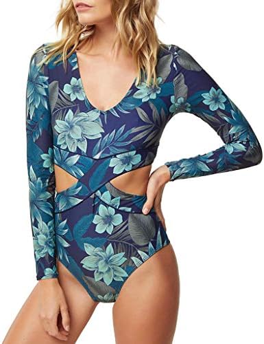 Holata Bikini Women Swimwear Printed Cross One Piece Push Up Beach Bathing Monokini Swimsuit