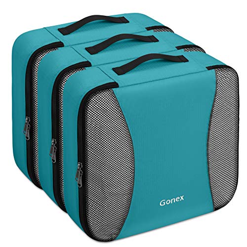 Gonex Packing Cubes 3 Set Travel Luggage Packing Organizers Pouches