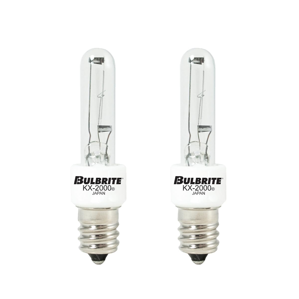 Photo 1 of Bulbrite KX40/E12 40W KX-2000 Krypton/Xenon T3 Clear Bulb, Candelabra Base (Clear 2 Pack)