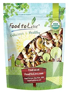 Organic Power Snack Mix, 8 Ounces — Raw and Non-GMO Trail Mix Contains Goji Berries, Golden Berries, Mulberries, Raisins, Brazil Nuts, Cashews, Walnuts, Pumpkin Seeds, Sunflower Seeds. Vegan Superfood