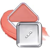 CLIO Essential Lip &amp; Cheek Tap, Pocket Blush, Creamy &amp; Buildable Color, Contour &amp; Highlight Face, Dewy &amp; Natural Glow Finish, Non-Greasy, Travel-Sized, Safe for Sensitive Skin (01 PEACH FLUSH)