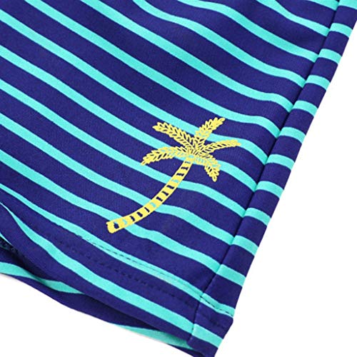 Drindf Baby Clothes Boys Swim Trunks, Striped Stretch Beach Swimsuit 2Y-12Y,Board Shorts Quick Dry Surfing Swimwear Pants,