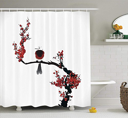 Yu Bo House Decor Collection Bird On Cherry Tree Summertime