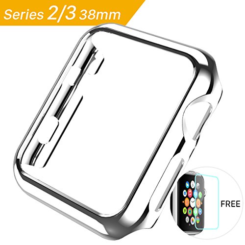 HOCO PC Protective Case for Apple Watch iWatch Series 2 / Series 3 Plating Cover Shell Bumper Case Silver-38mm - Thumbnail 7
