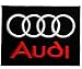 Audi patches brand of car patch Embroidered Iron on Patch (Black)