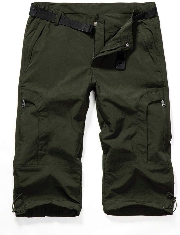 linlonWomen's Quick Dry Cargo Shorts,Outdoor Casual Straight Leg Capri Long Shorts for Hiking Camping Travel #2030
