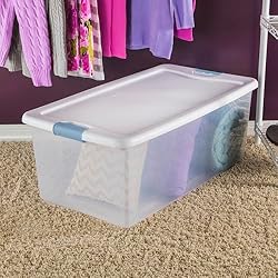 Sterilite 106 Qt Latching Storage Box, Stackable