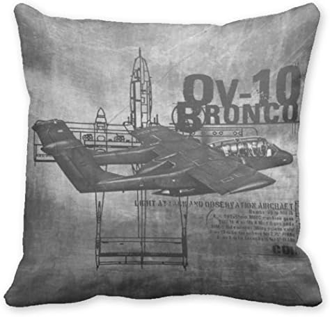 Kronial Decorative Pillow Covers OV-10 Bronco Couch Pillow Covers