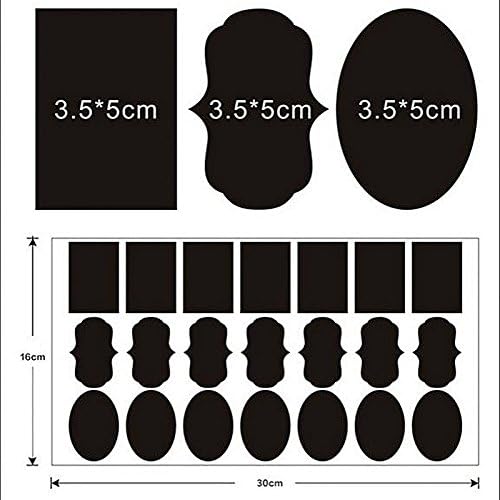 Chalkboard Labels for Parties, Craft Rooms, Weddings and Organize Your Home &amp; Kitchen with 36Pcs, Waterproof and Reusable Stickers for Jars, Folders Classification
