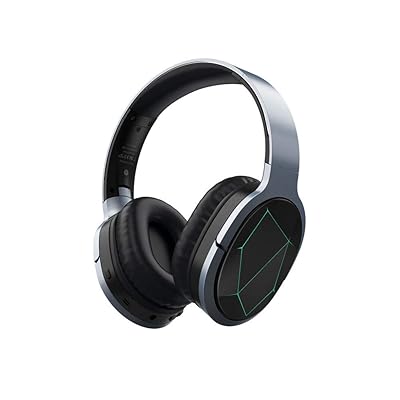 Azeada Mobile Gaming Headphones Wireless Gaming Bluetooth Headset with Microphone Deep Bass Wireless Headphones Over Ear, Cool LED Lights, 9H Playtime for PC iPad Cellphone Gaming