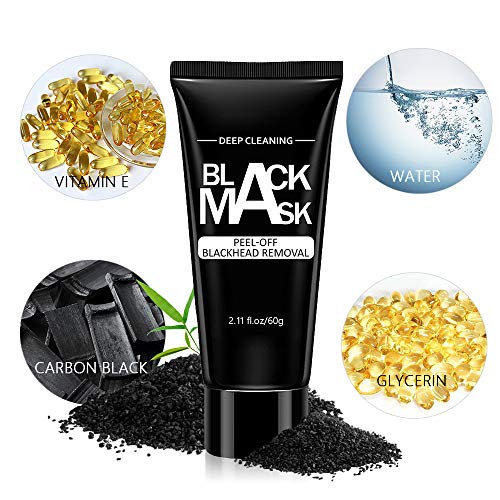 Blackhead Remover Mask Strips Peal off Blackhead Mask Bamboo Activated Charcoal Deep Cleansing Facial Mask for Face and Nose