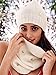 Victoria's Secret Women's Hat & Scarf set White