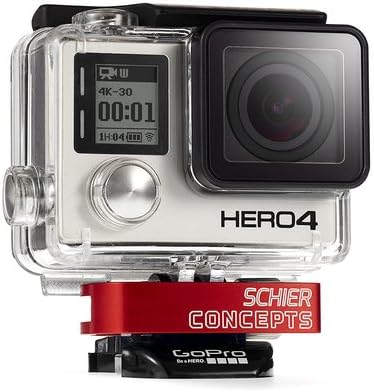 Schier Clamp for Action Cameras (RED) | Innovative, Secure Thumbscrew R.