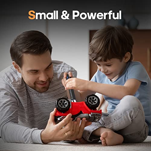 Electric Screwdriver- AM ARROWMAX Cordless Precision Screwdriver Set with 28 Magnetic Precision Bits, Rechargeable Portable Repair Tool Kit for Electronics Laptops Glasses Clocks (SES MINI), Black