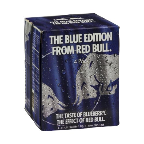 RED BULL THE BLUE EDITION ENERGY DRINK – 4 CT