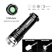 WdtPro LED Tactical Flashlight, 1200 Lumen XM-L2 Handheld Flashlight, Zoomable by One Hand Flashlights with 5 Light Modes for Camping, Hiking, Hunting, Emergency etc. Battery Included