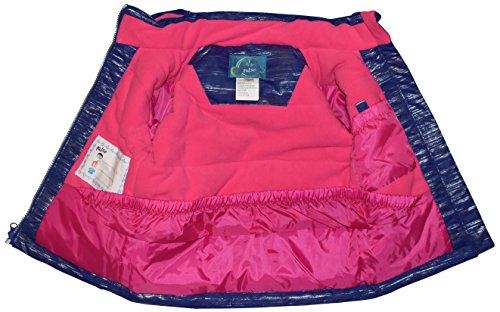 Pulse Toddler and Little Girls' 2 Piece Snowsuit Set Glitter Coat and Snow Bibs (Medium (6/6X), Purple/White) - Thumbnail 3