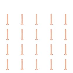 Aicosineg Solid Rivets,50Pcs M3 Round Head Copper
