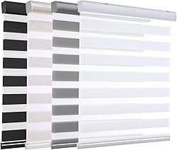 MYshade Cordless Zebra Blinds - Dual Layer Light