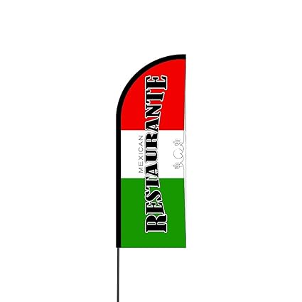 Amazon Com The Curbie Mexican Restaurant Feather Flag Flex Banner