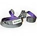 A2ZCARE Yoga Stretch Strap with Multi-Loop 76 inches Long, 1 inch Wide – Exercise Stretching Strap for Yoga Practice, Pilates Exercise, Dance, Fitness and Physical Therapy Rehab (Purple/Gray)thumb 1