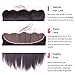 ALLRUN Hair Brazilian Straight Hair 3 Bundles With Free Part Frontal Closure 13x4 Ear To Ear Lace Frontal Closure With Bundles 7A Unprocessed Virgin Human Hair（12 12 12 frontal 10）