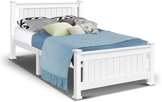 white king single bed frame