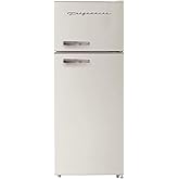 Frigidaire EFR756, 2 Door Apartment Size RETRO Refrigerator with Top Freezer, Chrome Handles, 7.5 cu ft on Fridge.com