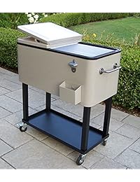 Oakland Living 80 qt. Patio Cooler Cart, Novedad,