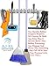 Mop and Broom Holder Wall Mount with 2 Aluminum Racks + 4 Grippers + 12 Utility Hooks for Laundry Room, Kitchen & Storage Organizer. Tools Hanger, Cleaning Gears Hook Rack & Garden Tool Organization.