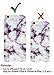 IiEXCEL Marble Pattern Purple Soft Flexible TPU Slim Fit Case and Tempered Glass Screen Protector for iPhone 6 Plus/6s Plus - White Purple