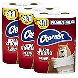 Charmin Ultra Strong Clean Touch Toilet Paper, 24 Family Mega Rolls = 123 Regular Rolls (Packaging May Vary)