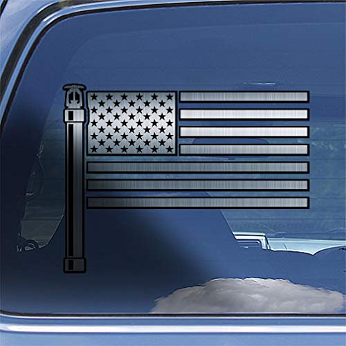 American Flag Sprinkler Fitter Decal Sticker - Thumbnail 2