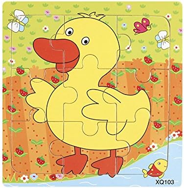 Baby Jigsaw Puzzle - Jigsaw Puzzles Baby - Cute Cartoon Animal Wooden Puzzle Intelligence Kids Educational Baby Toys Gift Brain Teaser Children Tangram Shapes Jigsaw Board - Jigsaw Puzzle Baby (6)