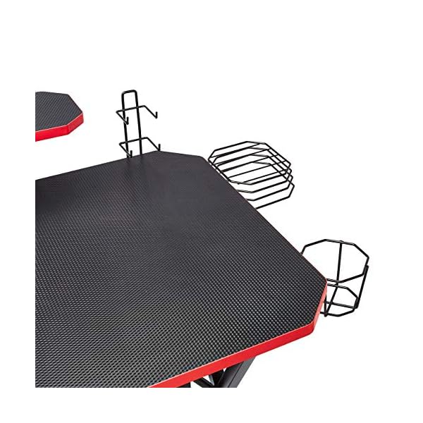 Amazon Basics Gaming Computer Desk with Storage for Controller