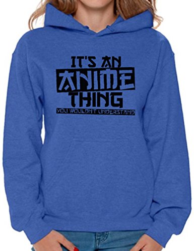 Anime Hoodies for Women Men - Anime Thing Graphic Sweatshirt Nerd Geek Cosplay + Sticker Gift