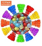 Tiny Balier Water Balloons 12 Pack 440 Balloons Easy Quick Fill for Splash Fun Kids and Adults Party Pool with in 60 Seconds k2