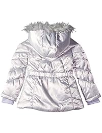 Jessica Simpson - Abrigo de invierno para niña con capucha recortada