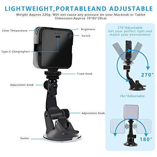 Video Conference Lighting Kit, LED Laptop Light for Video Conferencing