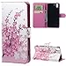 Case for HTC Desire Eye,Generic Wallet Pouch Card Slot PU Leather Case Protective Flip Cover For HTC Desire Eye(Pink flower)