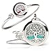 Essential Oil Diffuser Necklace and Bracelet Set - Best for Aromatherapy - Perfume, Fragrance, Scent Diffusers for Women - Tree of Life Gift Set (Small, Tree of Life - Necklace and Bracelet Set)