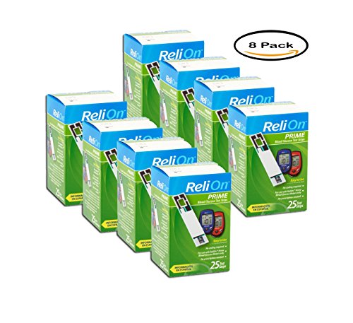 PACK OF 8 - ReliOn Prime Blood Glucose Test Strips, 25 count - Thumbnail 7