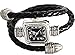 Readeel® Black Cable Leather Braided Wrap Around Ladies Womens Bracelet Bangle Wrist Watch