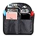 BTSKY Universal Backpack Insert Organizer Handbag Organizer Hanging Travel Bag Gadget Organization Multi-Pocket 3 Size (Black-Small)