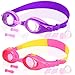 COOLOO Kids Swim Goggles, Pack of 2, Swimming Goggles for Children Boys Girls Youth and Early Teens from 3 to 12 Years Old, Anti-Fog, Waterproof, Clear Vision, No Leaking