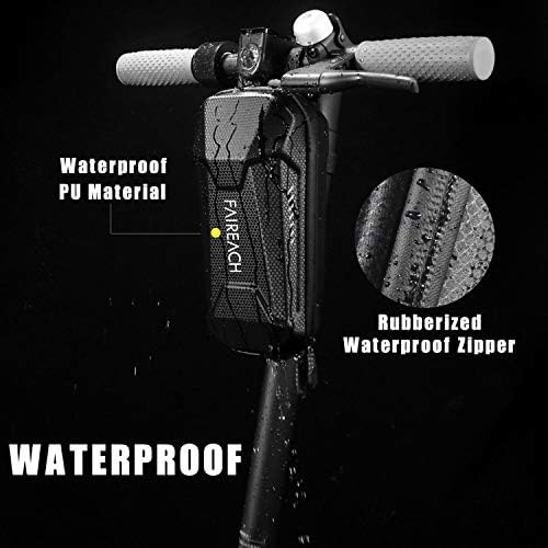 Sac de Trottinette Électrique, Faireach Sac de Rangement pour Scooter Étanche Sacoche Guidon de Grande Capacité pour Xiaomi M365 Segway Ninebot E ES1/ES2/ES3/ES4
