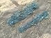 YuRong Wedding Flower Garter Rhinestone Garter Bridal Leaf Garter G06 (Blue)…