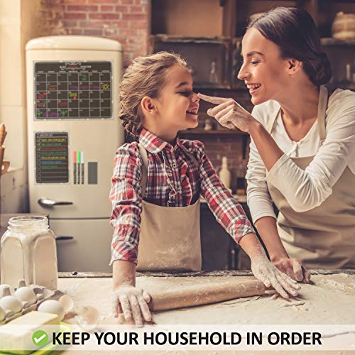 6 Magnetic+Chalkboard+Calendar+Refrigerator+Kiamyah