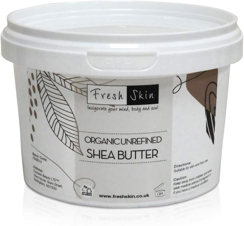 Freshskin Beauty 500g Organic Shea Butter Unrefined Cold Pressed